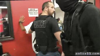 Arrested black guy sucks cock of a policeman