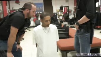Arrested black guy sucks cock of a policeman